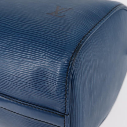 Louis Vuitton Speedy Handbag Epi Leather, BLUE, LEATHER, Handbag