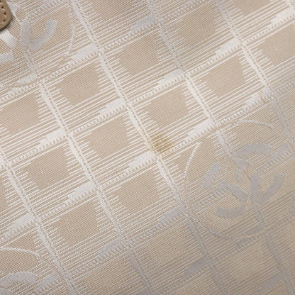 Chanel Travel Line Tote Nylon, BEIGE, NYLON, Travel bag