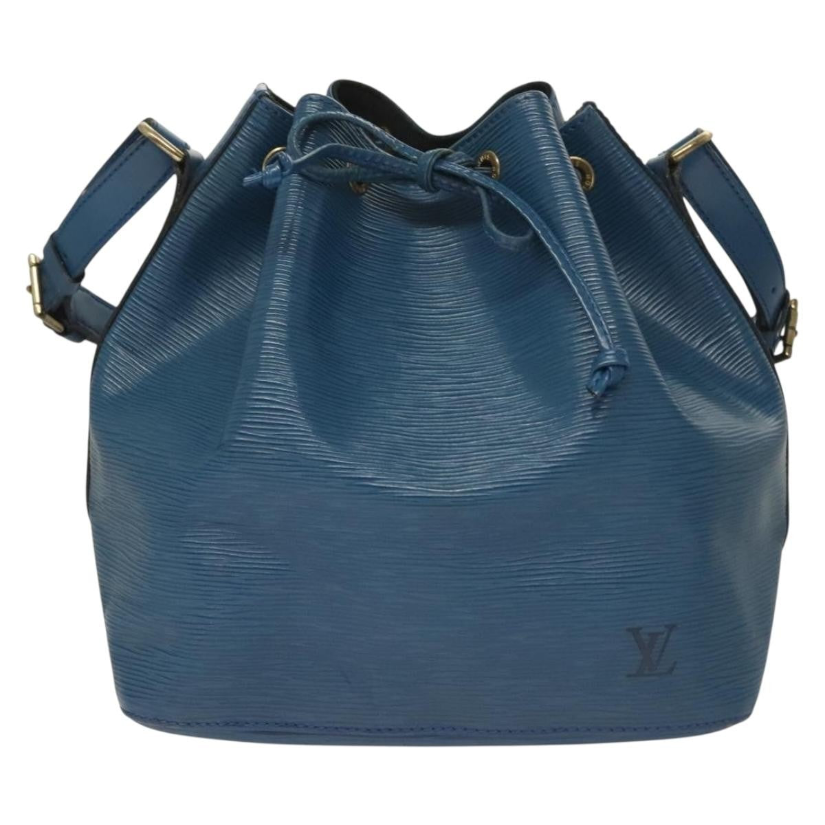 Louis Vuitton Petit Noe Handbag Epi Leather, BLUE, LEATHER, Handbag
