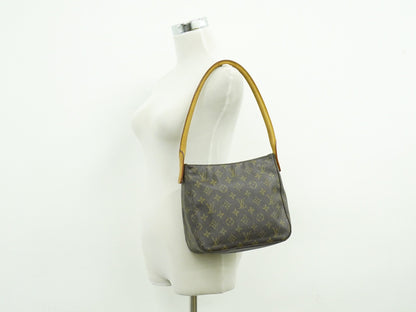 Louis Vuitton Looping Handbag Monogram Canvas, BROWN, CANVAS, Shoulder bag
