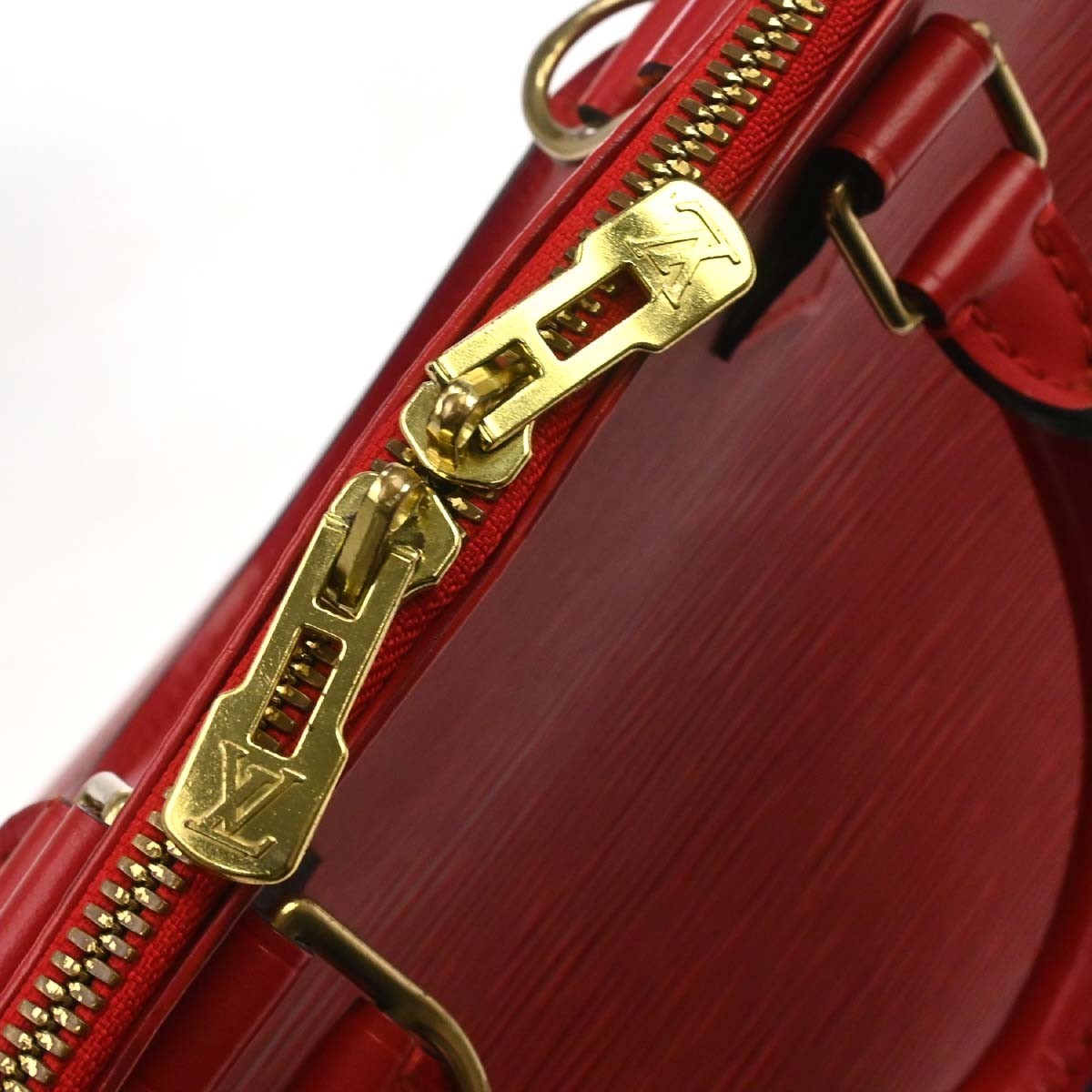 Louis Vuitton Alma Handbag Epi Leather, Red, Leather, Handbag