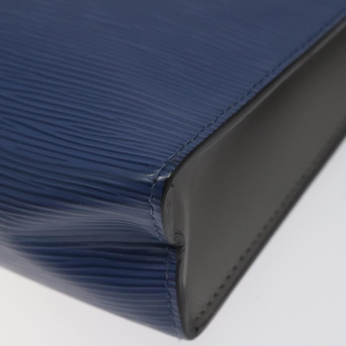 Louis Vuitton Pochette Voyage Epi Leather with Damier Graphite, BLUE, LEATHER, Clutche & pouche