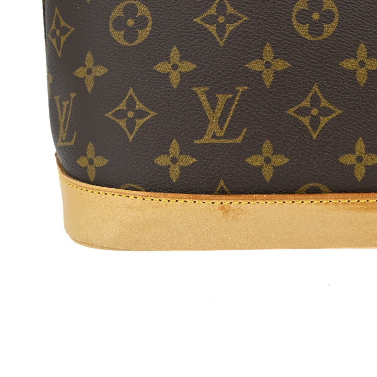 Louis Vuitton Alma Handbag Monogram Canvas, BROWN, CANVAS, Handbag