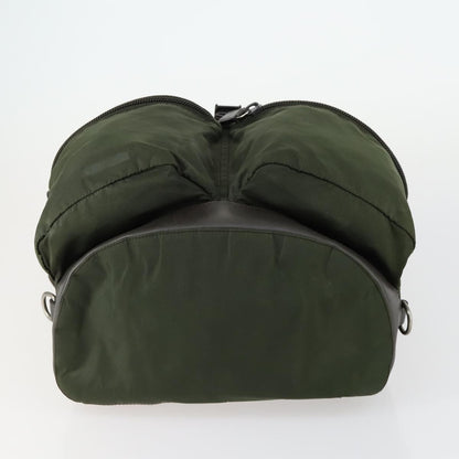 Prada Double Front Pocket Backpack Tessuto, KHAKI, NYLON, Backpack