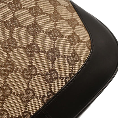 Gucci Web Jackie O Hobo GG Canvas, BROWN, CANVAS, Shoulder bag