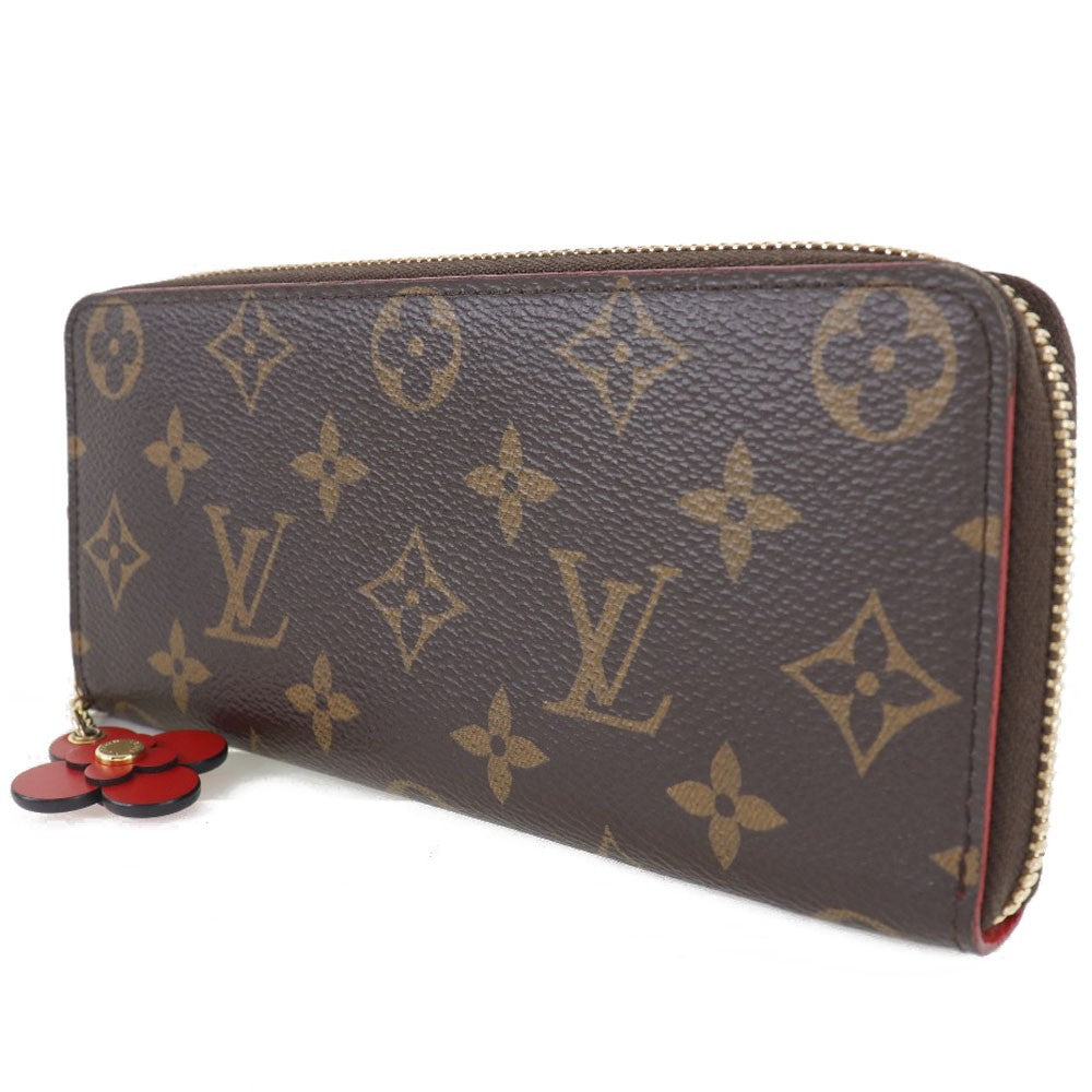 Louis Vuitton Clemence Wallet Monogram Canvas, BROWN, CANVAS, Wallets