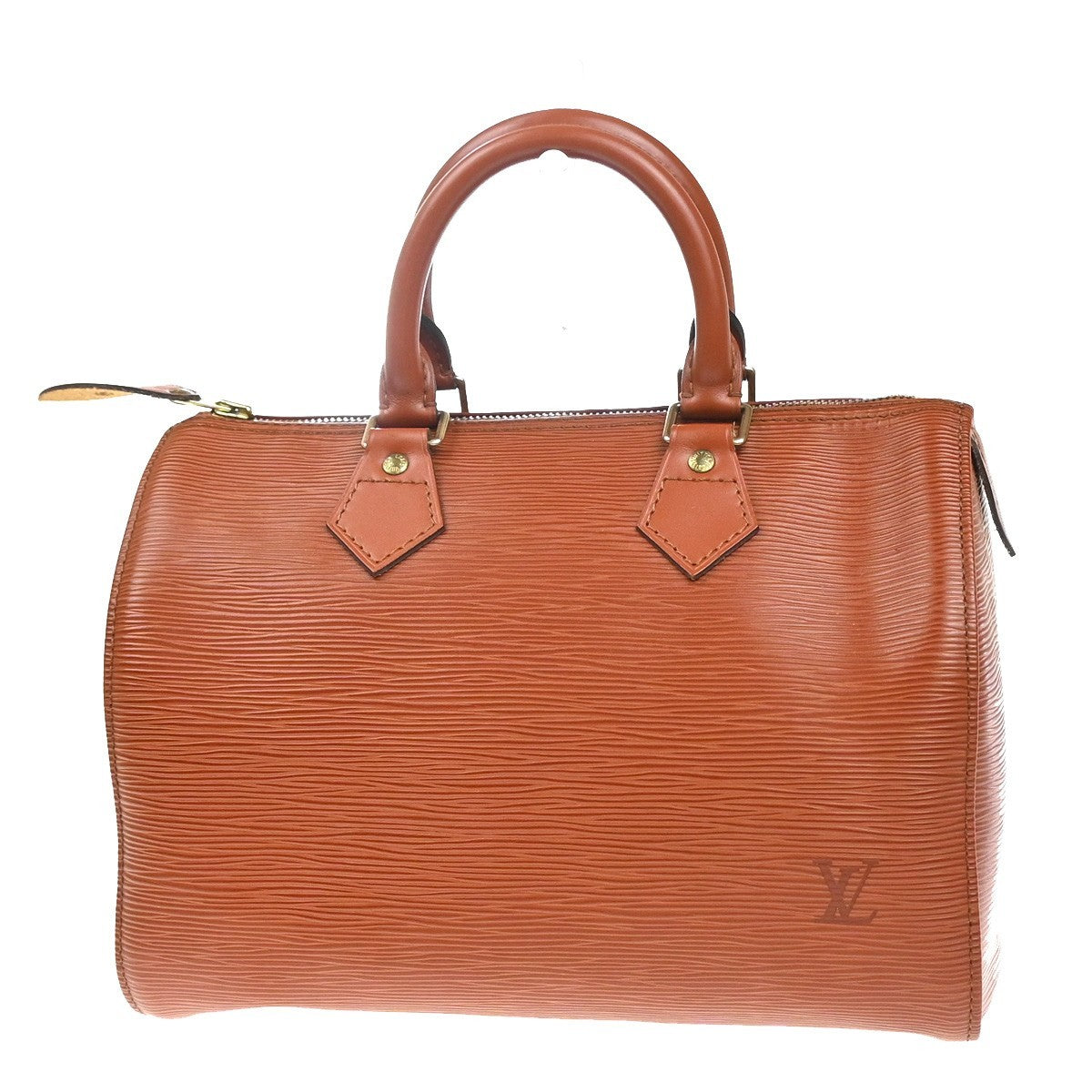 Louis Vuitton Speedy Handbag Epi Leather, BROWN, LEATHER, Handbag