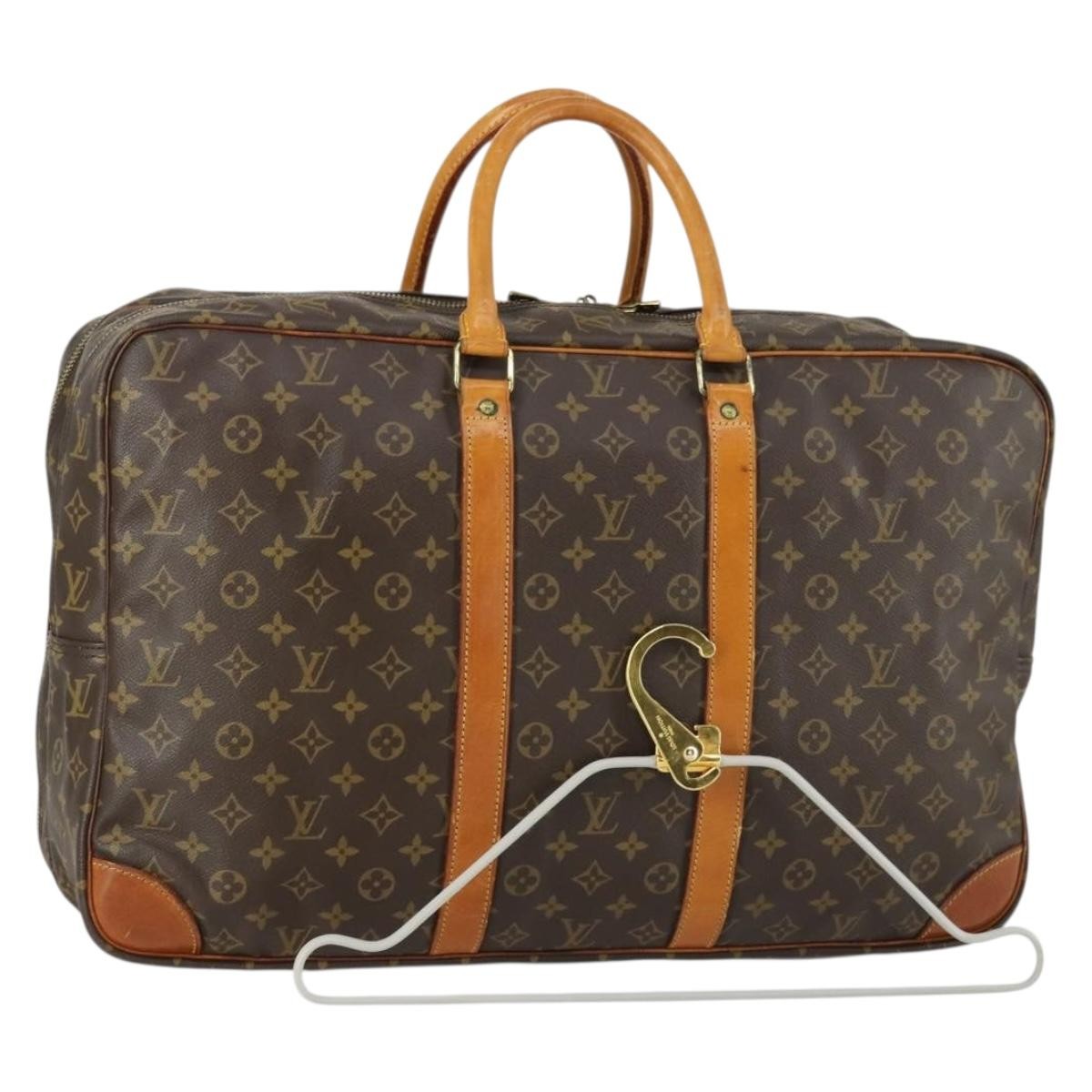 Louis Vuitton Sirius Handbag Monogram Canvas, BROWN, CANVAS, Travel bag