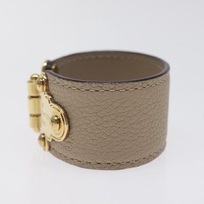 Louis Vuitton Save It Bracelet Leather, BEIGE, LEATHER, Bracelet