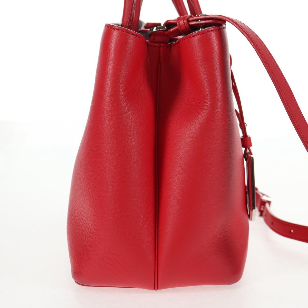 Fendi 2Jours Bag Leather, RED, LEATHER, Handbag
