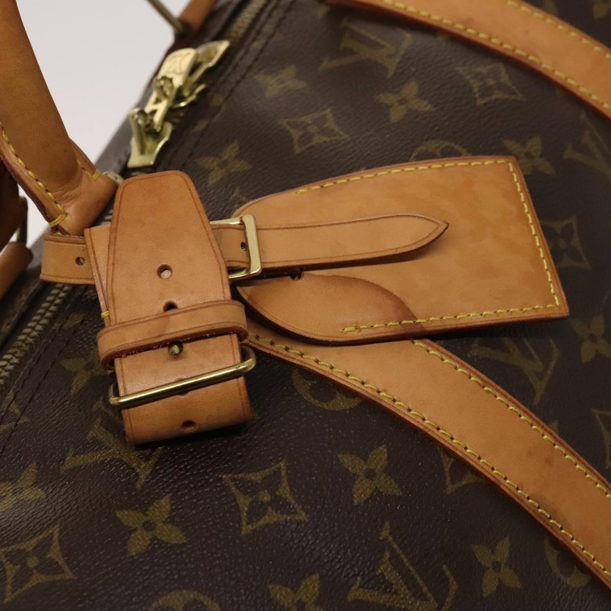 Louis Vuitton Keepall Bag Monogram Canvas, BROWN, CANVAS, Travel bag