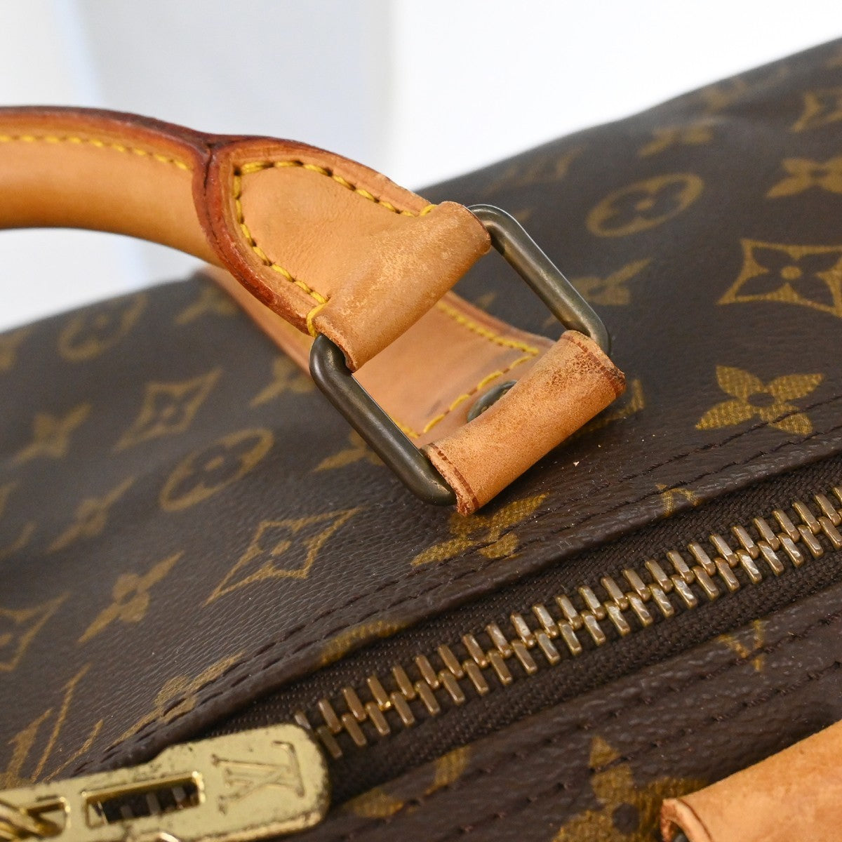 Louis Vuitton Keepall Bag Monogram Canvas, Brown, Canvas, Travel Bag