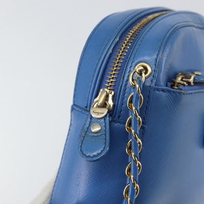 Salvatore Ferragamo Vala Chain Shoulder bag Leather, BLUE, LEATHER, Shoulder bag