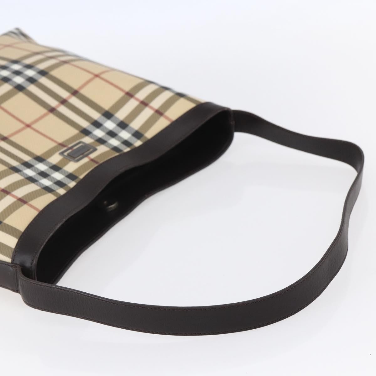 Burberry Nova check Shoulder bag Canvas, BEIGE, PVC, Shoulder bag