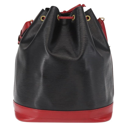 Louis Vuitton Bicolor Noe Handbag Epi Leather, BLACK, LEATHER, Shoulder bag