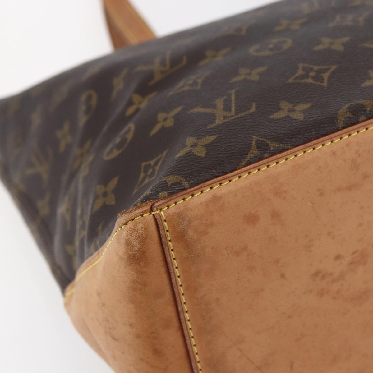 Louis Vuitton Cabas Mezzo Monogram Canvas, BROWN, CANVAS, Tote bag