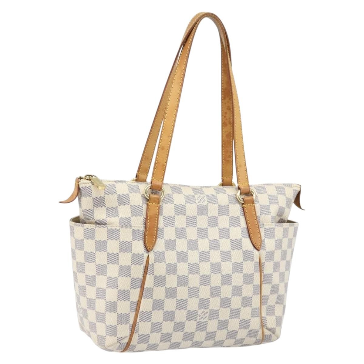 Louis Vuitton Totally Handbag Damier azur, BLUE, CANVAS, Tote bag