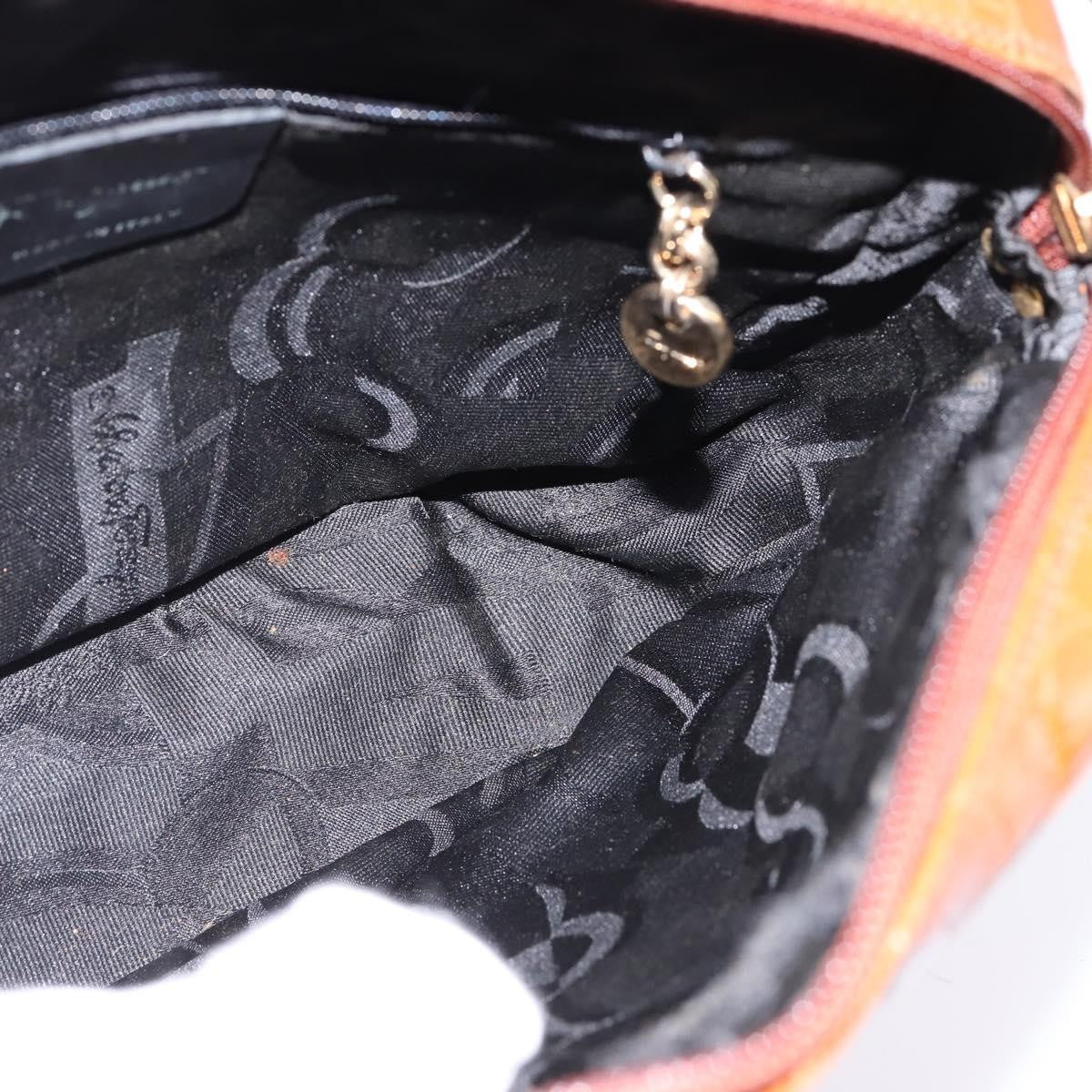 Salvatore Ferragamo Vala Shoulder Bag Leather, BROWN, LEATHER, Shoulder bag