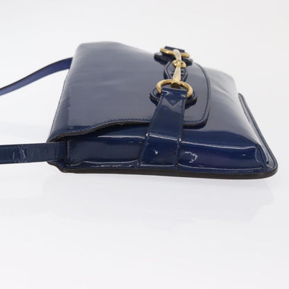 Gucci Bright Bit Shoulder Bag Patent, BLUE, PATENT_LEATHER, Shoulder bag