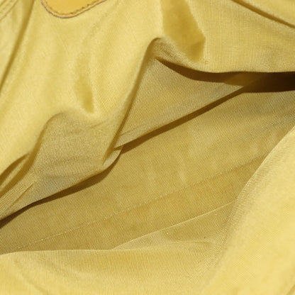 Chanel Vintage Logo Chain Tote Caviar, YELLOW, LEATHER, Tote bag