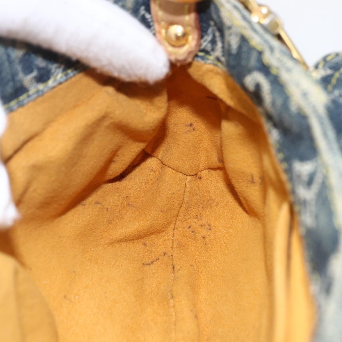 Louis Vuitton Pleaty Raye Handbag Striped Monogram Denim, BLUE, DENIM_JEANS, Shoulder bag