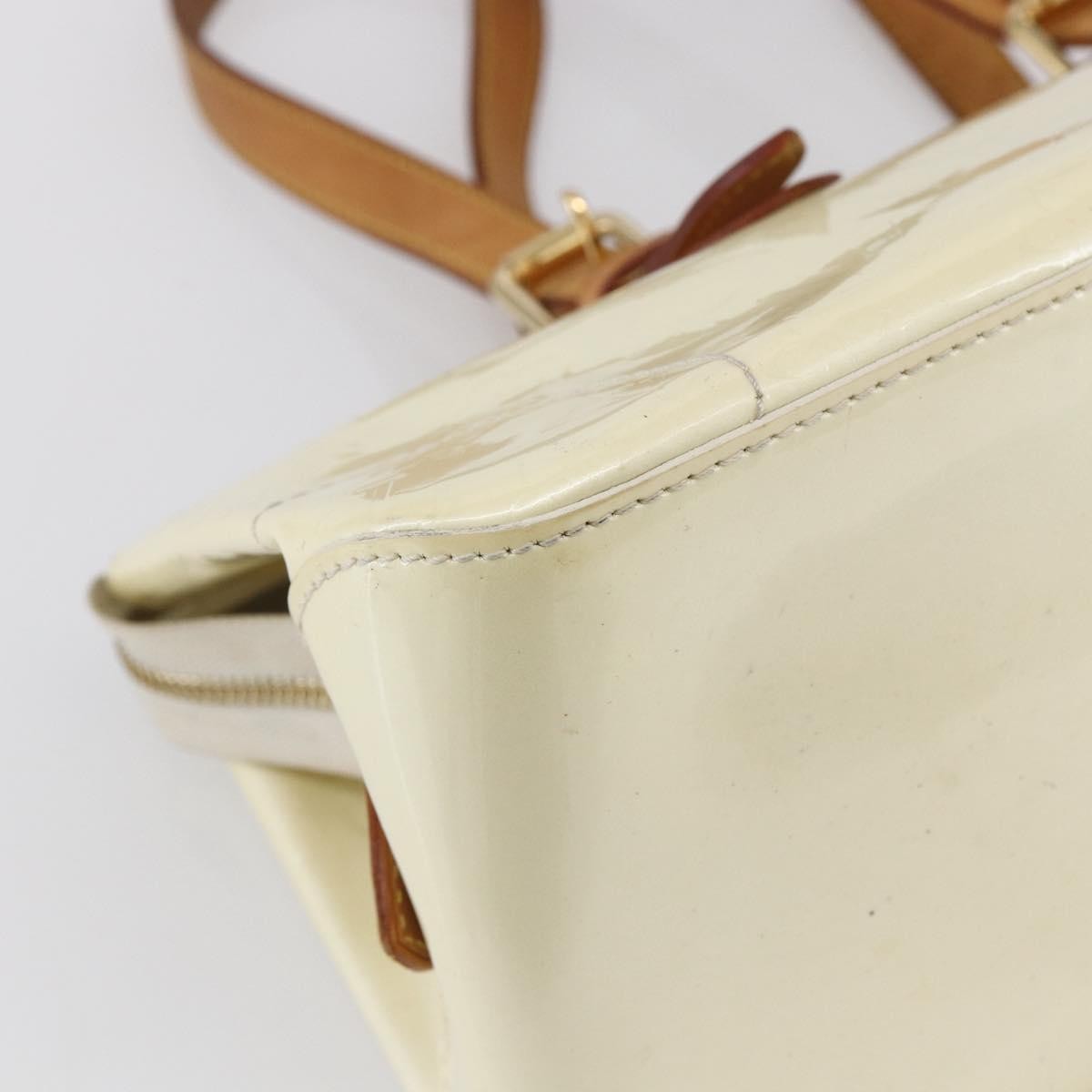Louis Vuitton Rosewood Avenue Handbag Monogram Vernis, BEIGE, PATENT_LEATHER, Shoulder bag