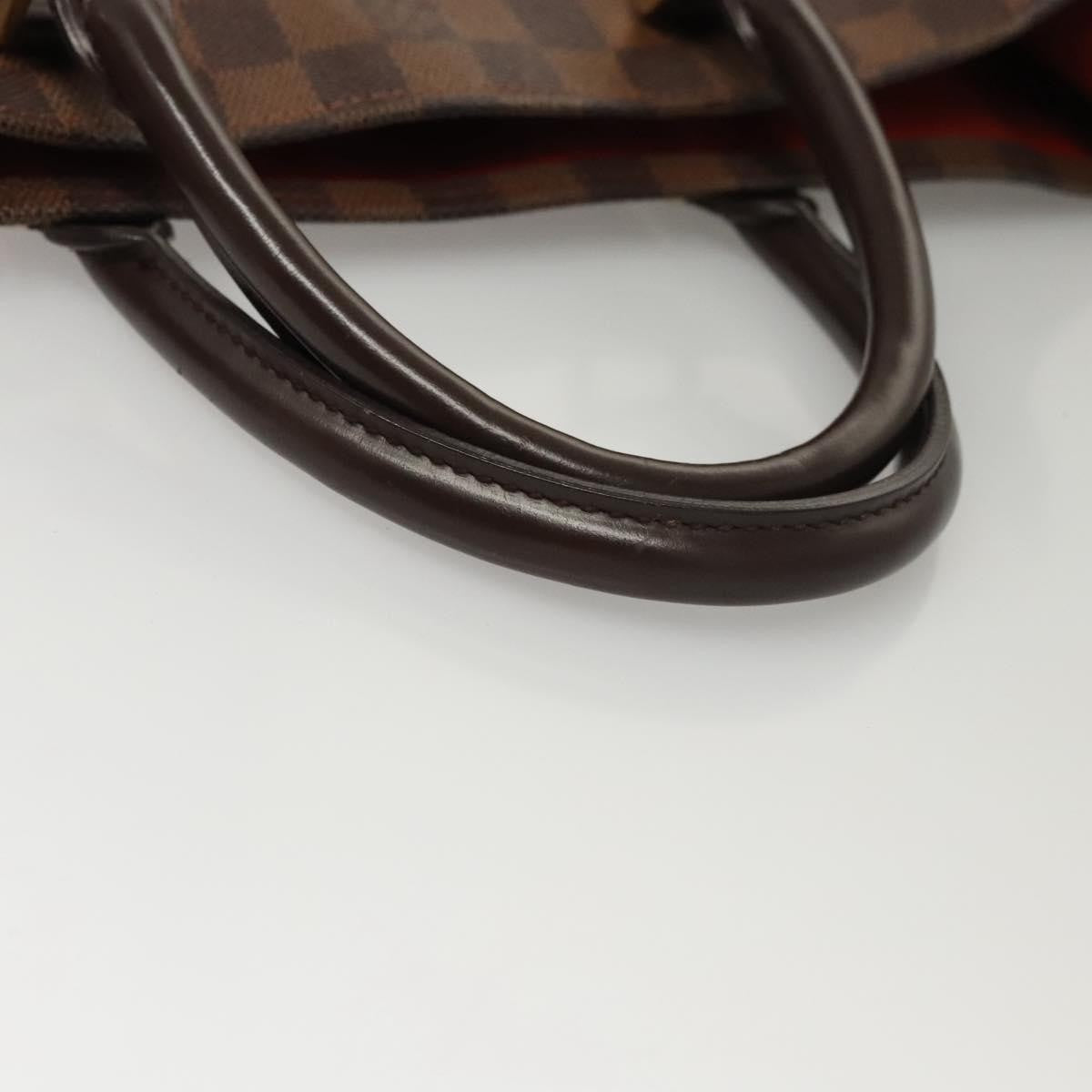 Louis Vuitton Sac Plat Bag Damier, BROWN, CANVAS, Handbag