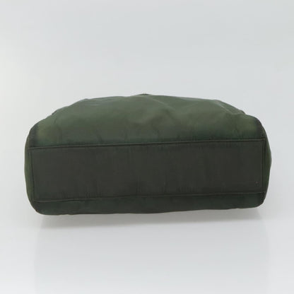 Prada Vintage Chain Tote Tessuto, GREEN, NYLON, Tote bag