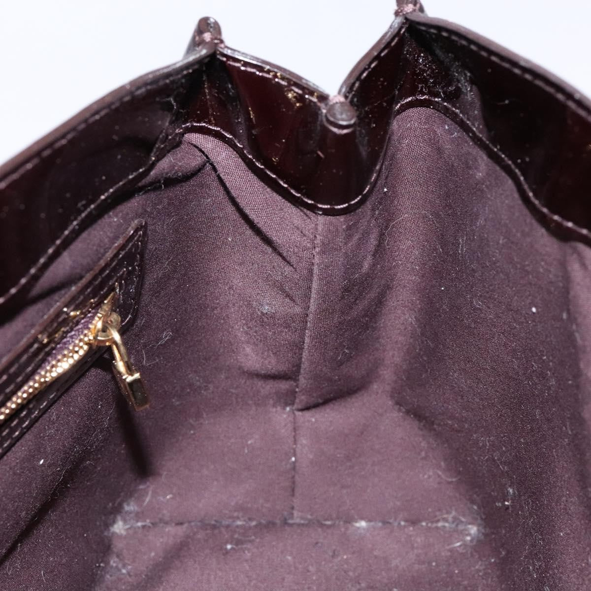 Louis Vuitton Wilshire Handbag Monogram Vernis, BURGUNDY, PATENT_LEATHER, Handbag