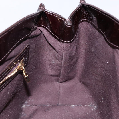 Louis Vuitton Wilshire Handbag Monogram Vernis, BURGUNDY, PATENT_LEATHER, Handbag