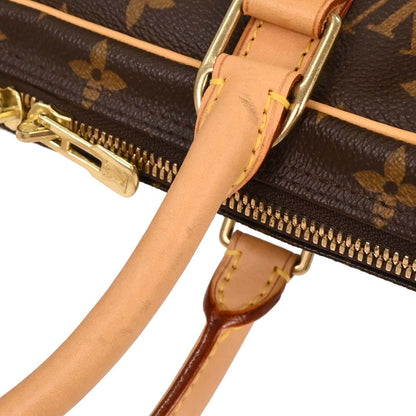 Louis Vuitton Porte-Documents Voyage Briefcase Monogram Canvas, BROWN, CANVAS, Briefcase