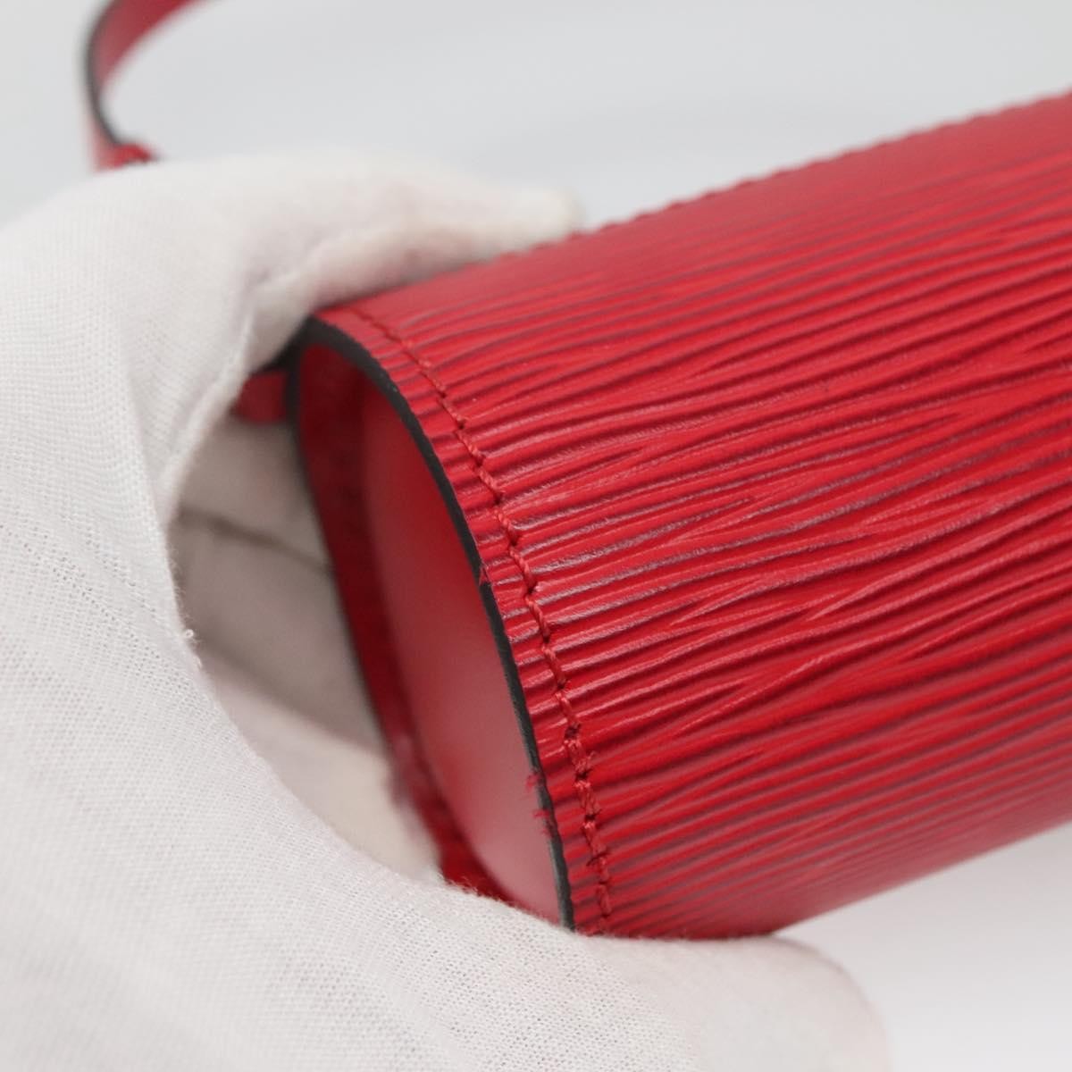 Louis Vuitton Soufflot Pochette Epi Leather, RED, LEATHER, Clutche & pouche
