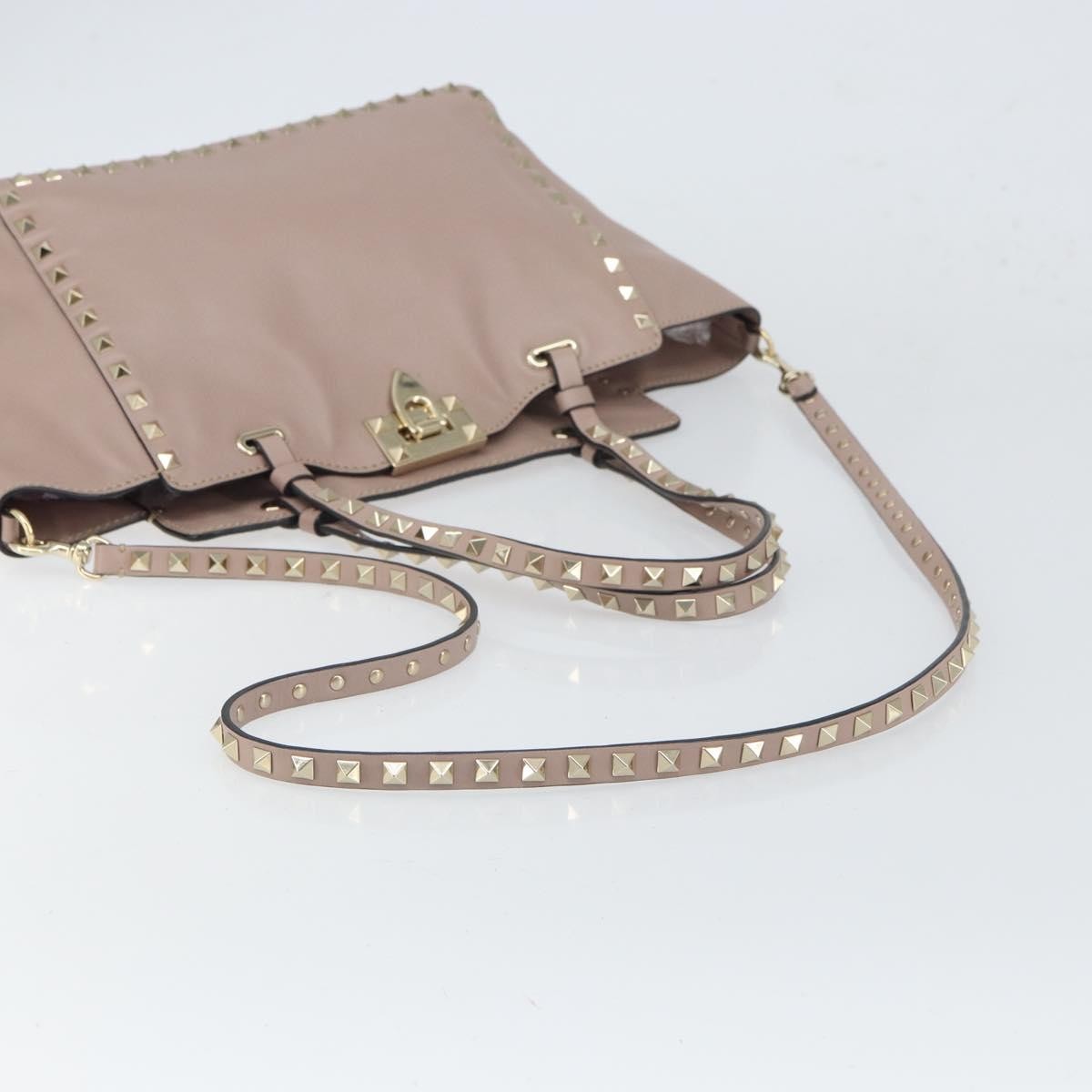 Valentino Garavani Rockstud Tote Soft Leather, PINK, LEATHER, Tote bag