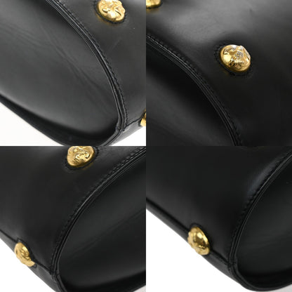 Salvatore Ferragamo Vintage Shoulder Bag Leather, Black, Leather, Shoulder Bag