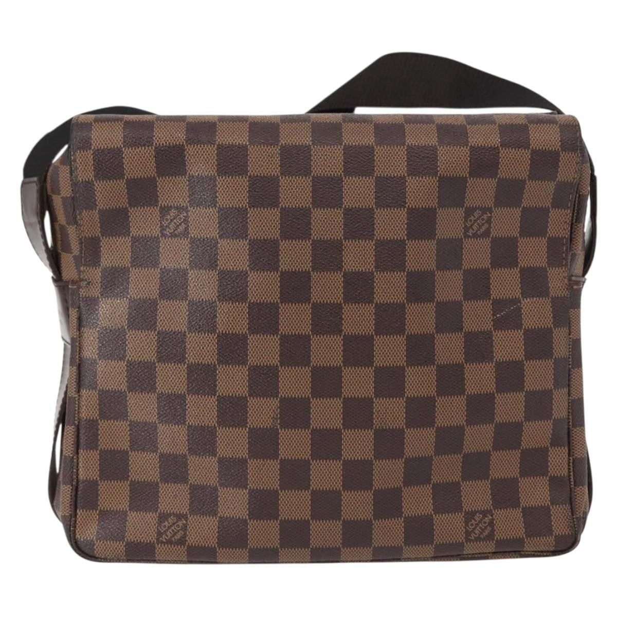 Louis Vuitton Naviglio Handbag Damier, BROWN, CANVAS, Shoulder bag