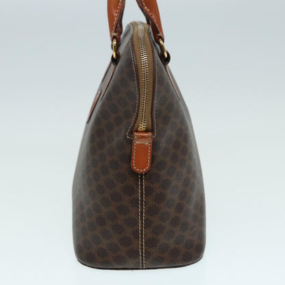 Celine Vintage Macadam Handbag Canvas, BROWN, CANVAS, Handbag