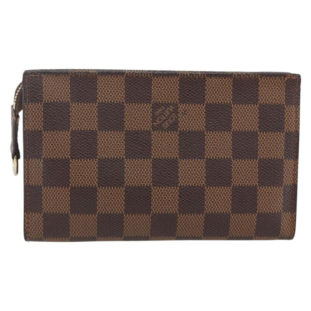 Louis Vuitton Marais Bucket Zip Pouch Damier, Brown, Canvas, Clutch