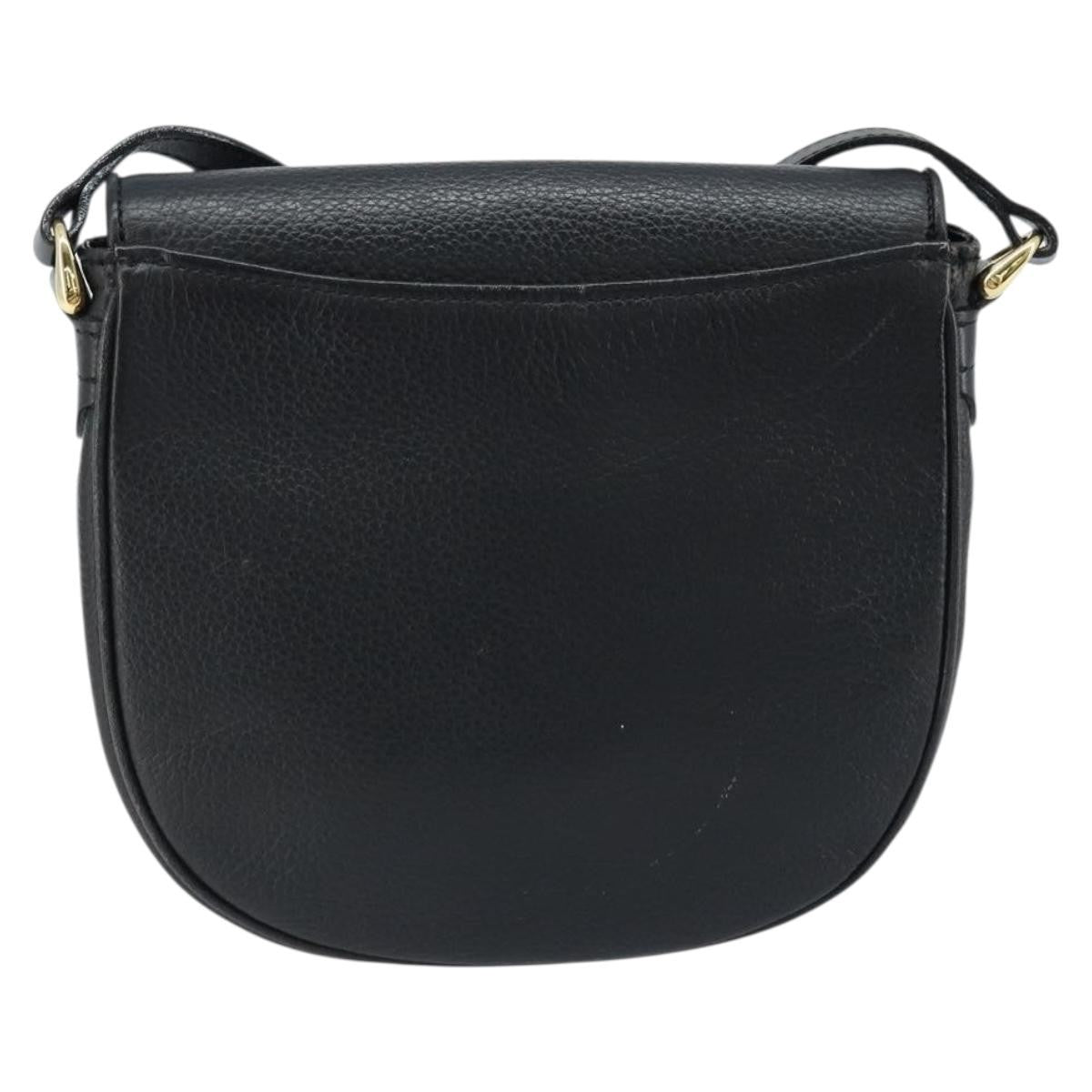 Burberry Flap Shoulder Bag Leather, BLACK, LEATHER, Shoulder bag