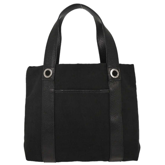Bvlgari Logomania Tote bag Canvas, BLACK, CANVAS, Tote bag