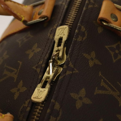 Louis Vuitton Keepall Bag Monogram Canvas, BROWN, CANVAS, Travel bag