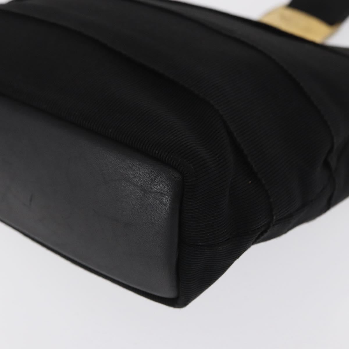 Salvatore Ferragamo Vala Clutch bag Nylon, BLACK, NYLON, Clutche & pouche