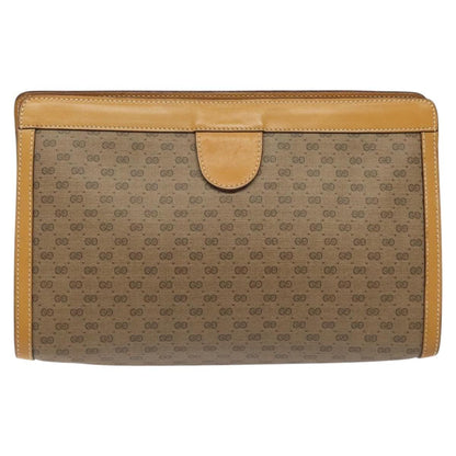 Gucci Micro GG canvas clutch bag Canvas, BEIGE, CANVAS, Clutche & pouche