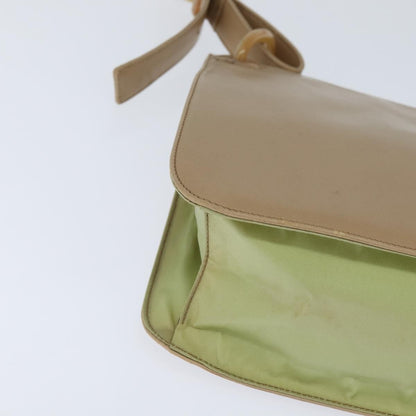 Prada Vintage Shoulder Bag Leather, BEIGE, LEATHER, Shoulder bag