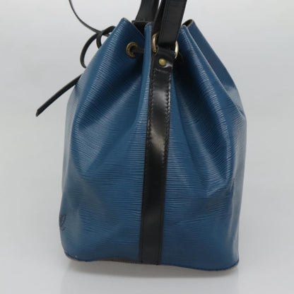 Louis Vuitton Petit Noe Handbag Epi Leather, BLUE, LEATHER, Handbag