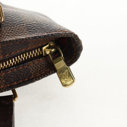 Louis Vuitton Manosque Pochette Damier, BROWN, CANVAS, Clutche & pouche