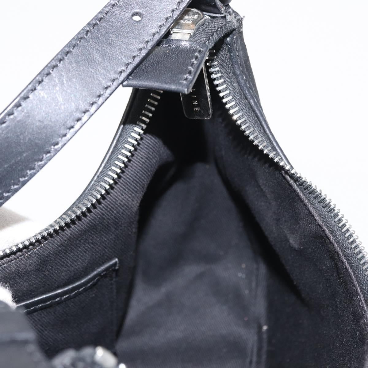 Celine Ava Bag Macadam canvas, BLACK, CANVAS, Handbag