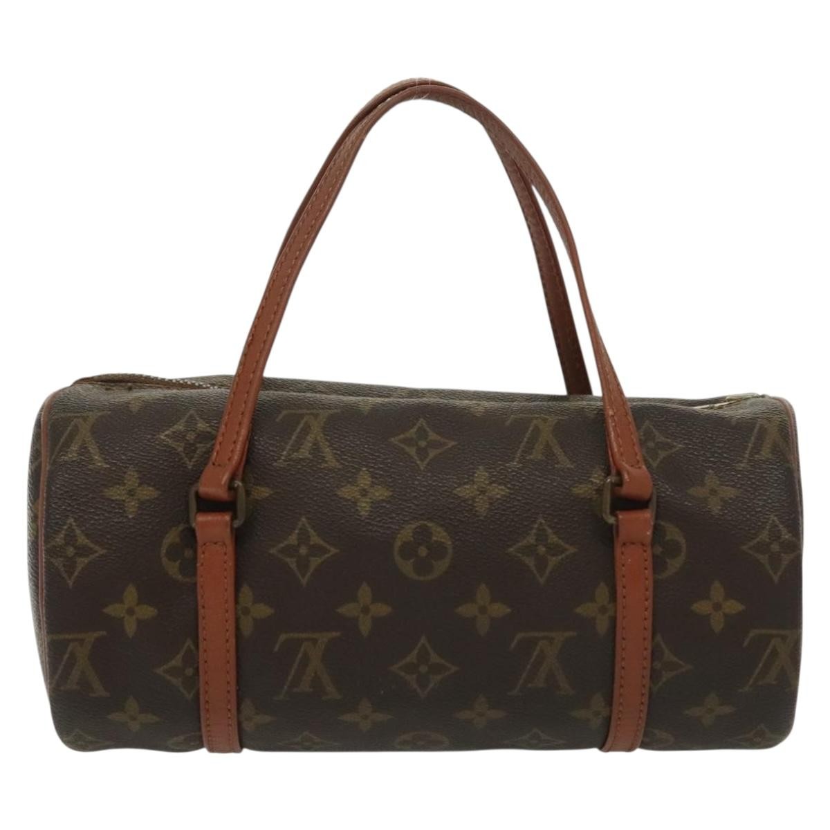 Louis Vuitton Papillon Handbag Monogram Canvas, BROWN, CANVAS, Handbag