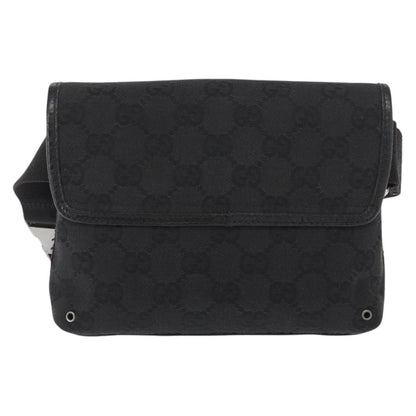 Gucci Vintage Jackie Waist Bag GG Canvas, BLACK, CANVAS, Shoulder bag