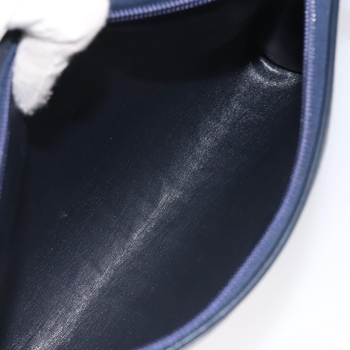 Christian Dior Vintage Trotter Shoulder Bag Canvas, NAVY, CANVAS, Shoulder bag