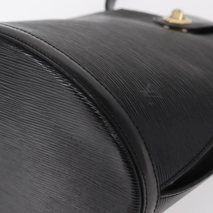 Louis Vuitton Cluny Shoulder Bag Epi Leather, BLACK, LEATHER, Shoulder bag